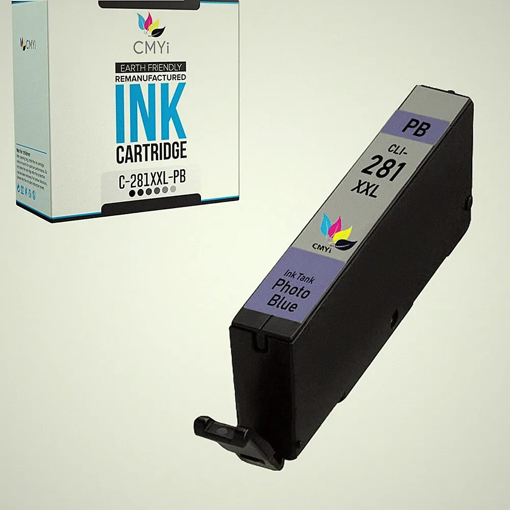 1-PK Compatible CMYi 281XXL Photo Blue Ink for Canon PIXMA TS8120 TS8220 TS8320