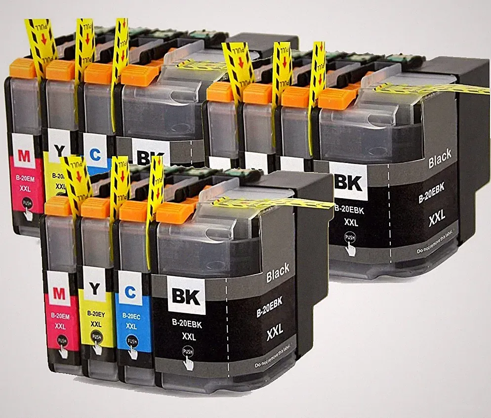 12P XXL Printer Ink Set fits Brother LC20e MFC-J5920DW MFC-J775DW MFC-J985DW