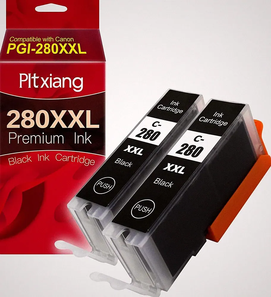 280XXL Compatible with Canon PGI-280XXL PGBK Ink Cartridge (2 Black) - Works wit