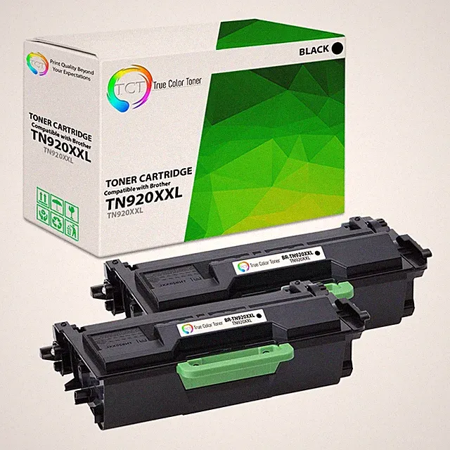 2Pk TCT Premium TN920 Black Extra HY for Compatible Brother DCP-L2640DW Toner