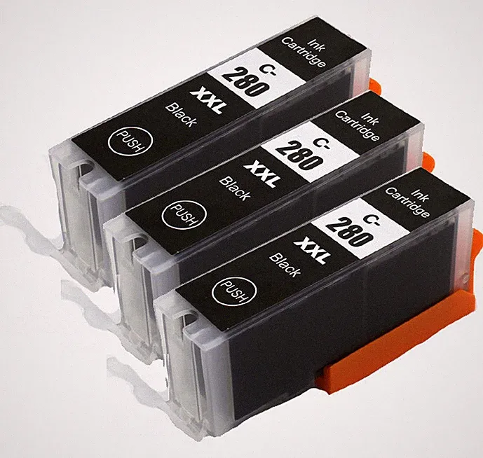 3PK BLACK PGI-280 XXL Ink Cartridges replacement for Canon TR8520 TR8620 TS702