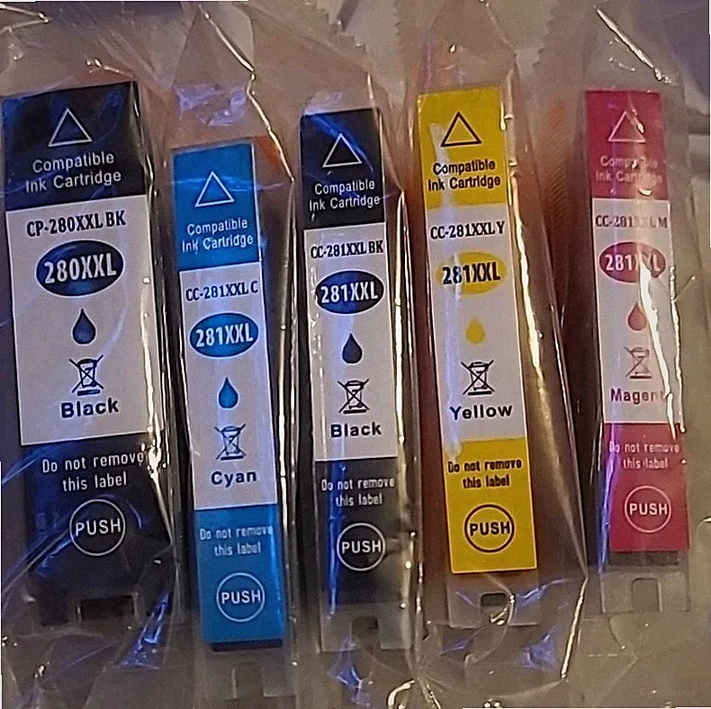 5PK PGI-280XXL CLI-281XXL Printer Ink for Canon Pixma New