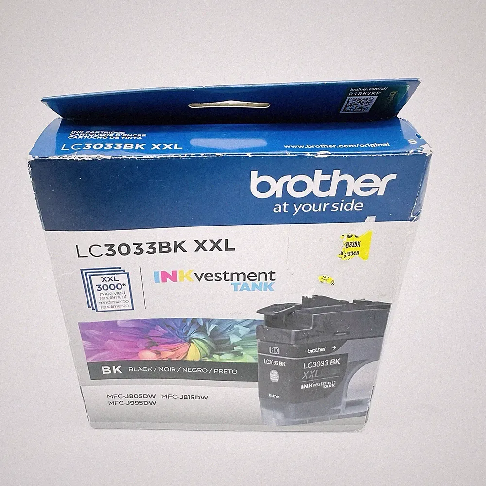 Brother LC3033BK XXL Black Ink Cartridge Super-High-Yield 3000+ EXP 01/2026