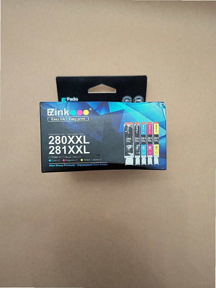 E-z Ink Black and Color Ink Cartridge 280XXL 281XXL -Sealed