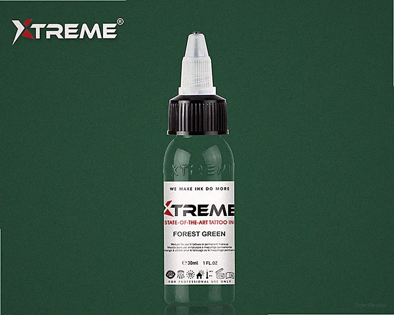 FOREST GREEN Xtreme Ink Premium Bright Solid Color Tattoo Pigment Made in USA
