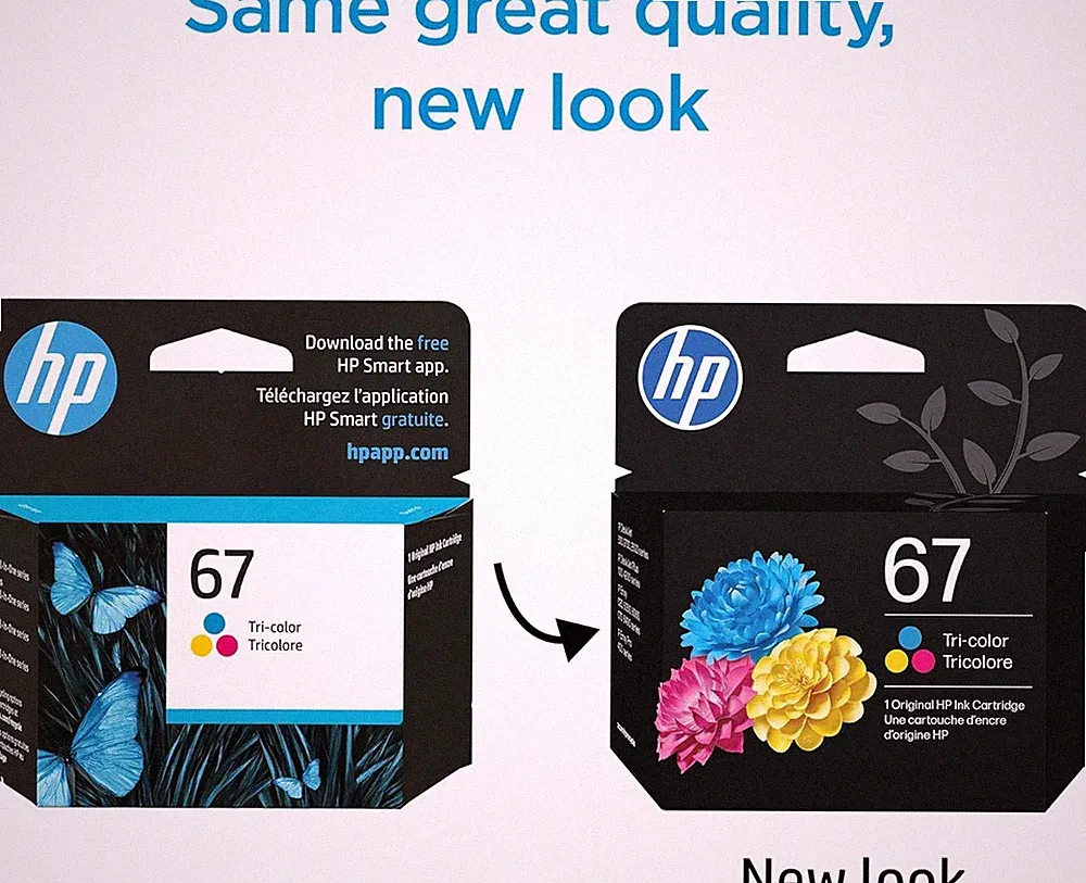 Genuine - HP 67 - 3YM55AN140 - Tri-color Original Ink Cartridge - June 2027 NEW