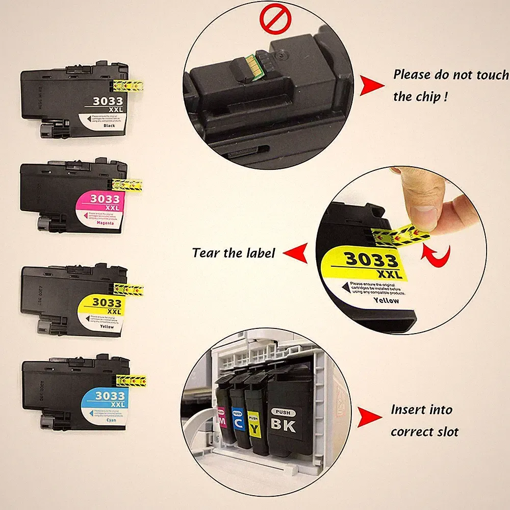 LC3033 Ink Cartridge for Brother LC3033XXL MFC-J995DW XL MFC-J815DW XL Printers