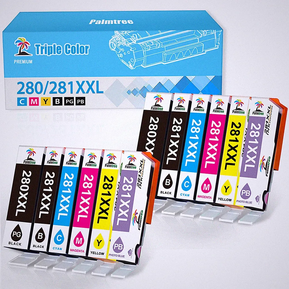 PGI 280 CLI 281 XXL Printer Ink for Canon Pixma TR8520 TS9520 TS6120 TR7520 Lot