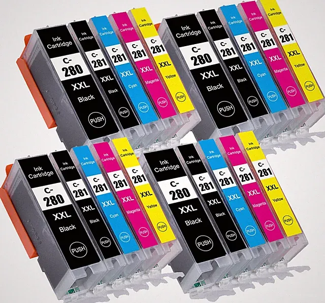 Premium Printer Inks for Canon PGI-280XXL CLI-281XXL TS6220 TR7520 TR8520 TS702