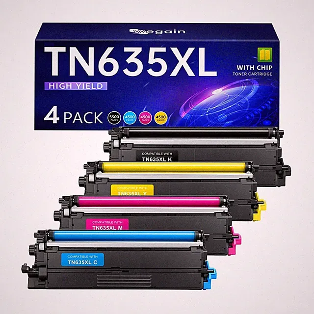 TN635XL TN635 Toner Cartridges 4 Pack for Brother HL-L8430CDW MFC-L8970CDW