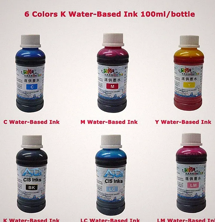 Water-based Dye Refilled Inks for Inkjet Tranfer Paper T-shirts Image Transfer