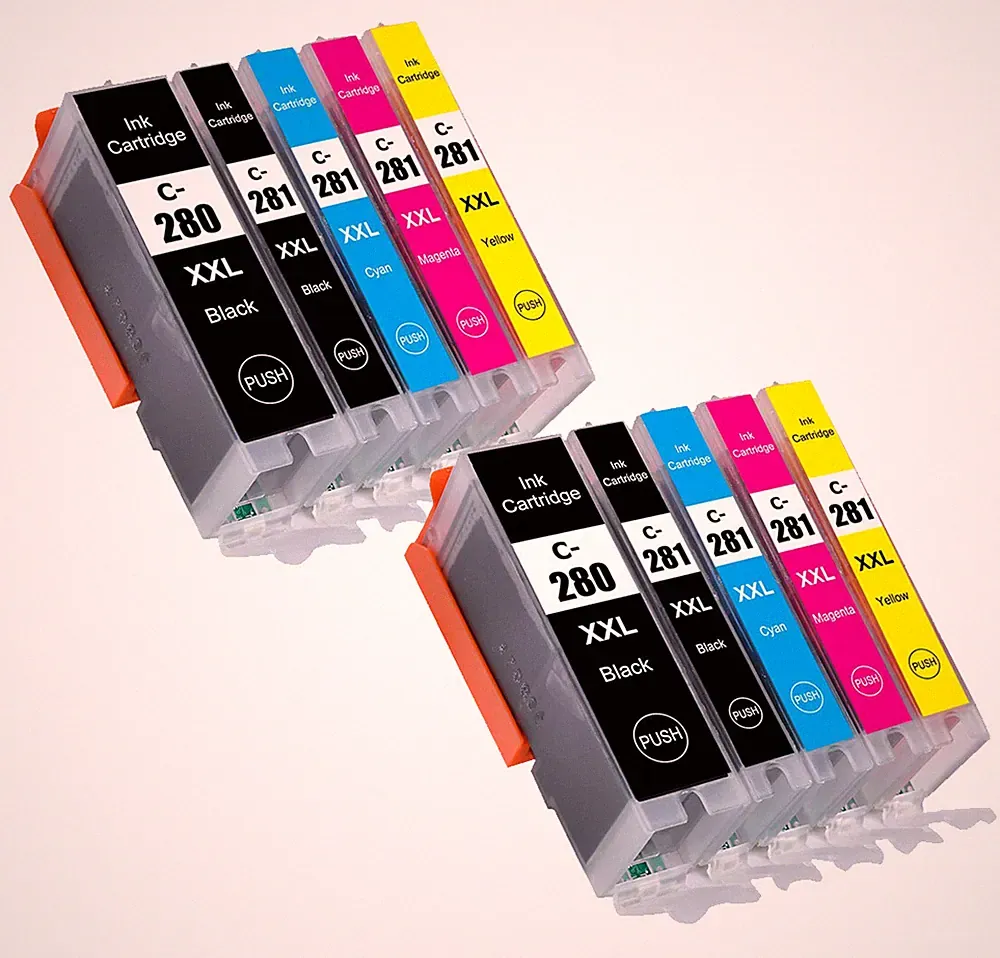 XXL Printer Ink Set for PGI-280XXL CLI-281XXL Canon TR8622A TR8620A TS6320 TS702